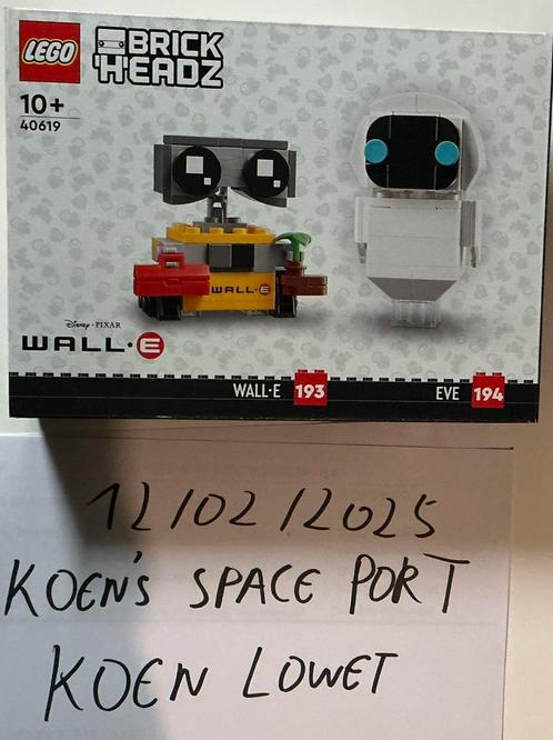 Lego Brickheadz 40619 Wall-E & Eve, Kinderen en Baby's, Speelgoed | Duplo en Lego, Nieuw, Lego, Complete set, Ophalen of Verzenden