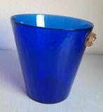 Champagne koeler, ijsemmer - Glas sapphir blauw, Ophalen