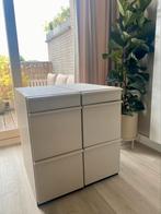 Ladeblok ladekast beige strak nachtkastje 2 stuks, Ophalen