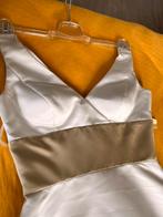 Trouw jurk crème + doré maat  40 cocktaildress, Kleding | Dames, Trouwkleding en Trouwaccessoires, Wit, Zo goed als nieuw, Ophalen