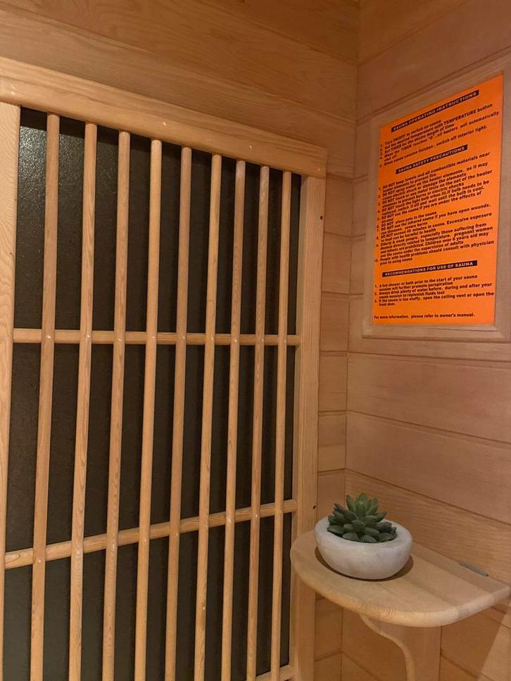 Infrarood sauna 2p, Sport en Fitness, Sauna, Gebruikt, Complete sauna, Infrarood, Ophalen