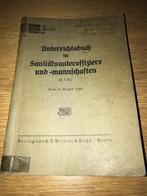 UNTERRICHTSBUCH FUR SANITATSUNTEROFFIZIERE, Boek of Tijdschrift, Landmacht, Verzenden