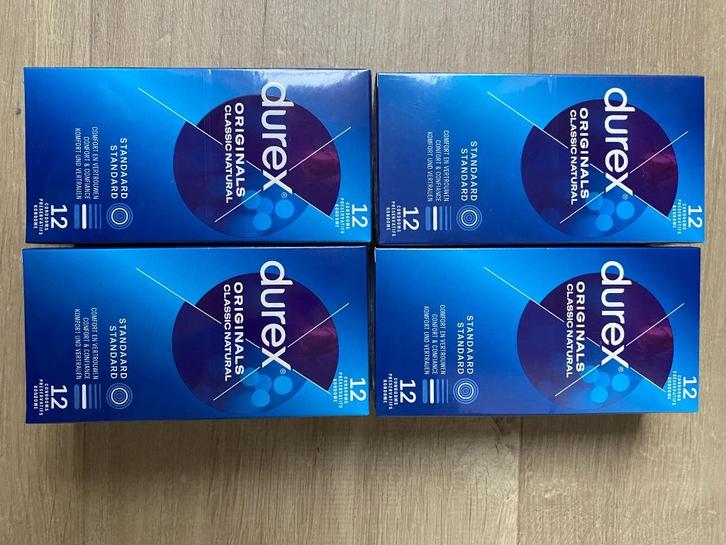 4 verpakkingen condooms – Durex originals classic natural –, Handtassen en Accessoires, Uiterlijk | Cosmetica en Make-up, Nieuw