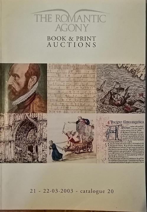 The romantic agony – books and prints auction  catalogue 20, Boeken, Kunst en Cultuur | Beeldend, Zo goed als nieuw, Ophalen of Verzenden