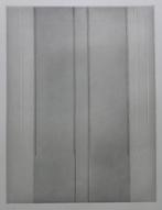 LUC PEIRE / GEOMETRISCHE ABSTRACTIE / ZW-W ETS / 66x50cm SIG, Antiek en Kunst, Kunst | Litho's en Zeefdrukken, Ophalen of Verzenden