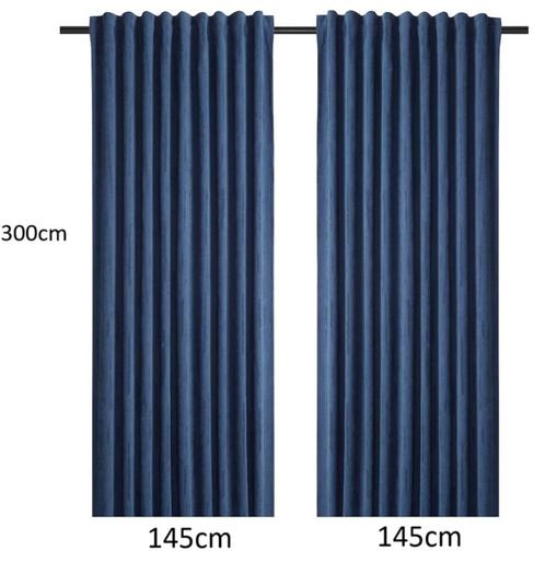Rideaux assombrissants (Ikea LAGEROLVON), Huis en Inrichting, Stoffering | Gordijnen en Lamellen, Nieuw, Blauw, Ophalen of Verzenden