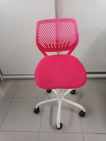 Bureaustoel kinderen, Huis en Inrichting, Bureaustoelen, Ophalen, Zo goed als nieuw, Roze, Bureaustoel