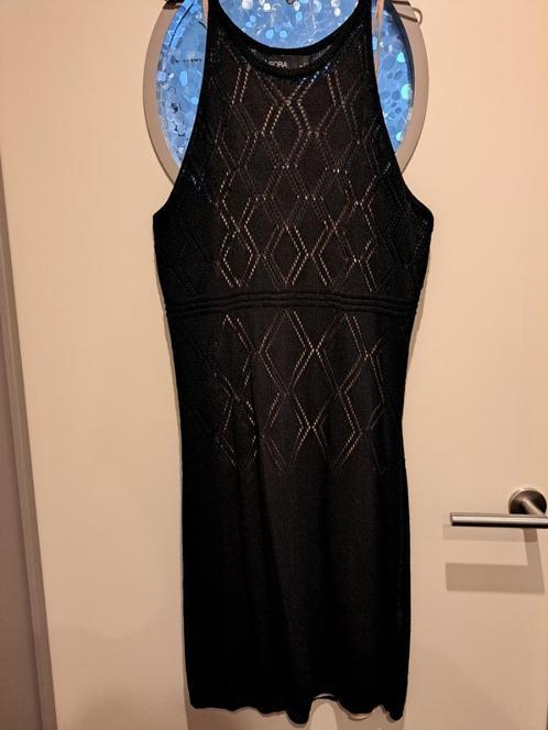 Nieuwe jurk, dun gebreid, met onderjurk, L/XL, Kleding | Dames, Jurken, Nieuw, Maat 42/44 (L), Zwart, Knielengte, Ophalen of Verzenden