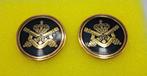 Kraagpins artillerie, Verzamelen, Militaria | Algemeen, Verzenden, Landmacht, Embleem of Badge