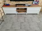 Teak tv meubel en salon tafel, Ophalen, Gebruikt