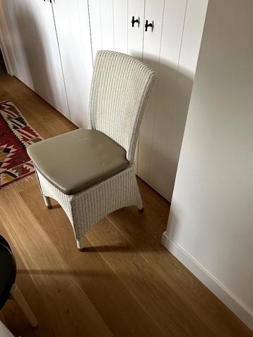 4 chaises Vincent Sheppard - Lloyd Loom avec coussin, Osier ou Rotin, Comme neuf, Landelijk, Enlèvement