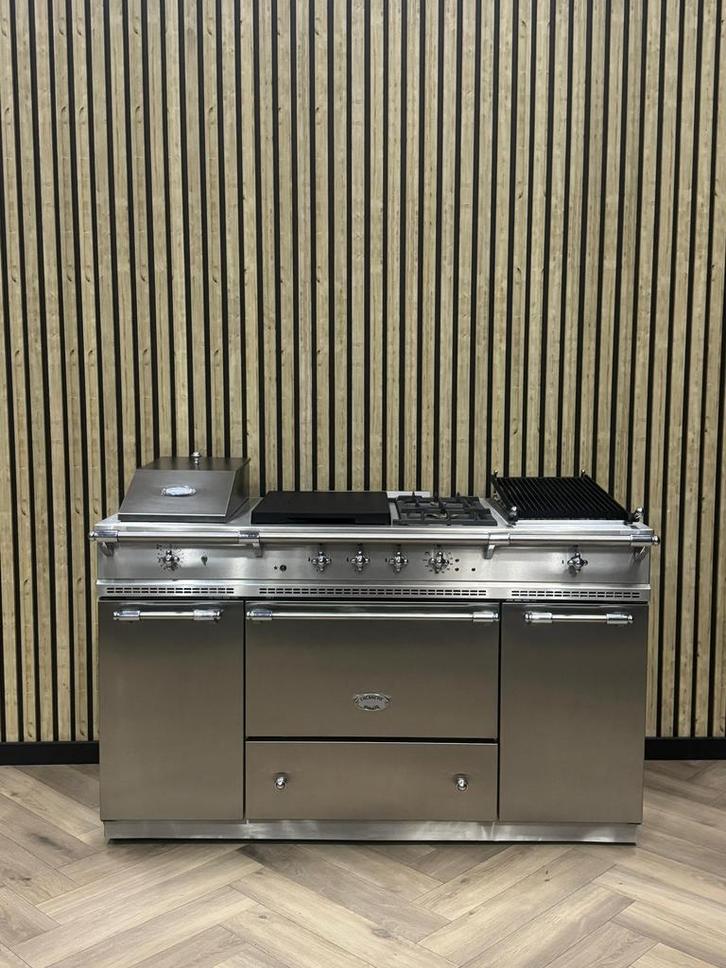 Luxe Lacanche 150cm Fornuis Inox Gas + Coup de feu, Elektronische apparatuur, Fornuizen, Elektrisch, Grill, Ophalen of Verzenden