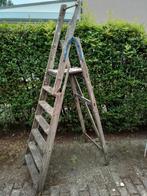 Vintage Houten Ladder, Ophalen of Verzenden, Gebruikt, Ladder