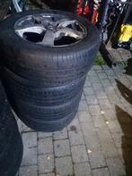 4 banden 225/55/17 op Dezent velg., Ophalen, Gebruikt, Band(en)