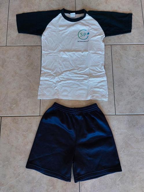 Sportkledij turnkledij spi sint paulus herzele 12 13 jaar, Sport en Fitness, Turnen, Gebruikt, Turnbroekje, Kindermaat 146 t/m 176