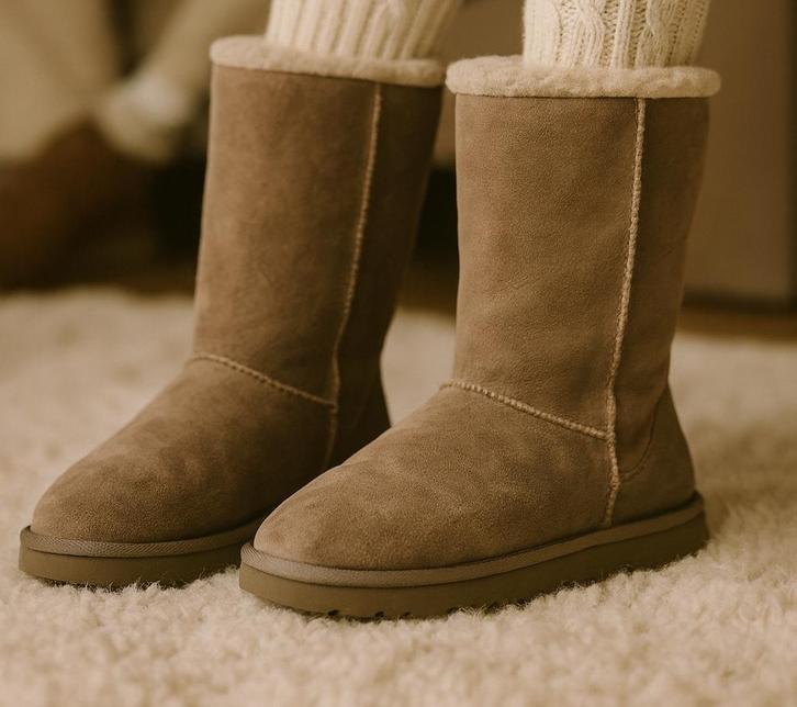 UGG australia classic laarzen maat 40, Kleding | Dames, Schoenen, Gedragen, Hoge laarzen, Overige kleuren, Ophalen of Verzenden