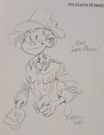 BD Spirou et Fantasio 1 géants pétrifiés EO Dédicacé Yoann, Eén stripboek, Ophalen of Verzenden, Zo goed als nieuw