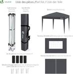 Tuinpaviljoen 3 x 3 m | partytent | GRATIS LEVERING, Neuf, Tente de réception, VOUNOT, -