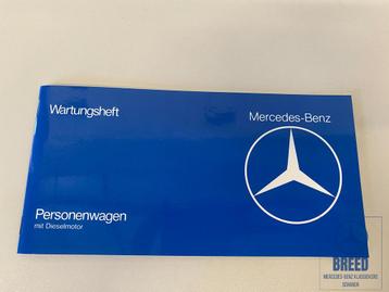 NOS onderhoudsboekje voor Mercedes-Benz W123 diesel beschikbaar voor biedingen