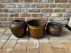 Te koop: Antieke koperen potten en vaas, Antiek en Kunst, Antiek | Brons en Koper, Ophalen of Verzenden