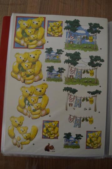 *Kaartje maken ( knipvel ) familie beer en wasdraad beschikbaar voor biedingen