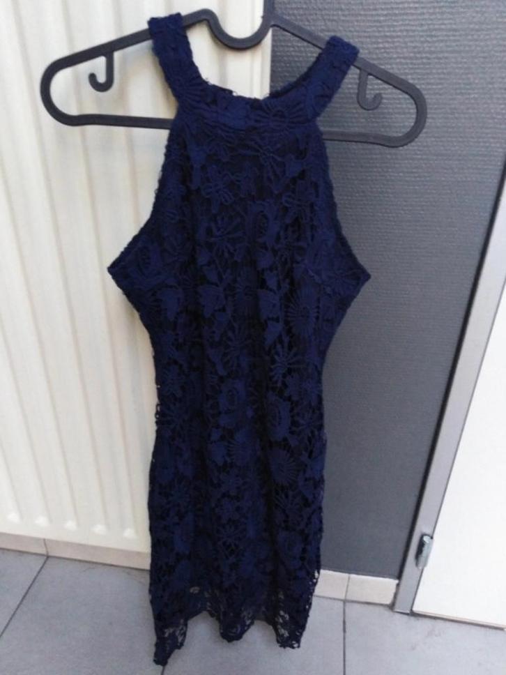 Cocktailjurk maat S, Kleding | Dames, Gelegenheidskleding, Zo goed als nieuw, Cocktailjurk, Maat 36 (S), Blauw, Ophalen of Verzenden