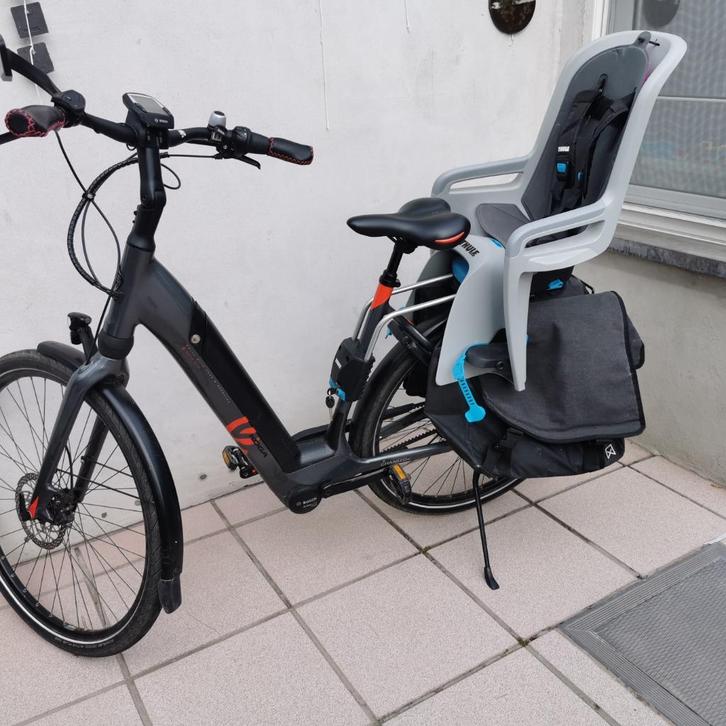Fietsstoel Thule, Fietsen en Brommers, Fietsaccessoires | Fietsstoeltjes, Gebruikt, Achterzitje, 0 t/m 18 kg, Ophalen