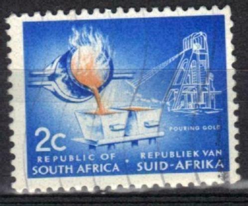 Zuid-Afrika 1962-1963 - Yvert 266 - Goudmijn (ST), Postzegels en Munten, Postzegels | Afrika, Gestempeld, Zuid-Afrika, Verzenden