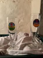 6 Vedett extra glazen op voet, Verzamelen, Ophalen of Verzenden, Zo goed als nieuw, Bierglas