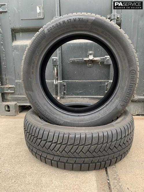 2x Continental 205 55 17 Winterbanden met 6.9 mm, Auto-onderdelen, Banden en Velgen, Banden en Velgen, Winterbanden, 17 inch, 205 mm