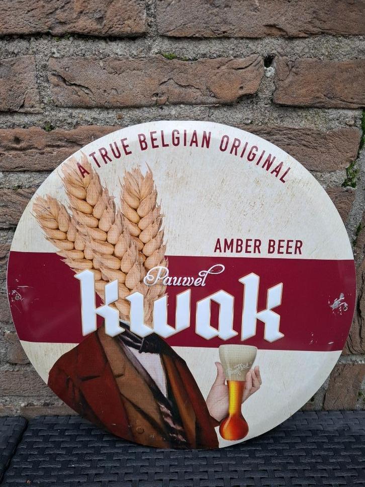 Reclamebord biermerk Pauwel Kwak, Verzamelen, Biermerken, Zo goed als nieuw, Reclamebord, Plaat of Schild, Overige merken, Ophalen of Verzenden