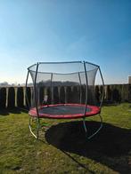 Trampoline Hudora 300 met veiligheidsnet en ladder, Ophalen of Verzenden, Zo goed als nieuw