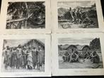 4 fotoprints Belgisch Congo, Verzamelen, Foto's en Prenten, Verzenden