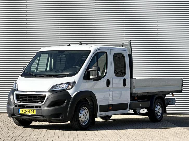 Peugeot Boxer Open laadbak 2.2 165PK L4 DC Dubbele cabine Pe, Auto's, Bestelwagens en Lichte vracht, Bedrijf, Te koop, ABS, Airbags
