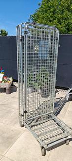 Rolcontainer 90x70x190 cm 5-heks met nestbare A-frame, Ophalen