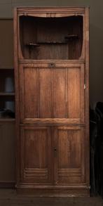 Volhouten antieke secrétaire/klepbureau - Art Deco, Antiek en Kunst, Ophalen