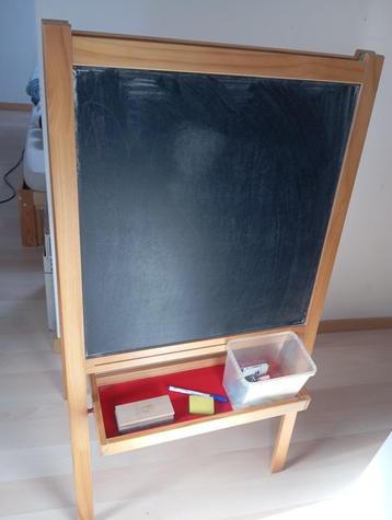 Ikea schoolbord (2kanten) krijt en stift met toebehoren