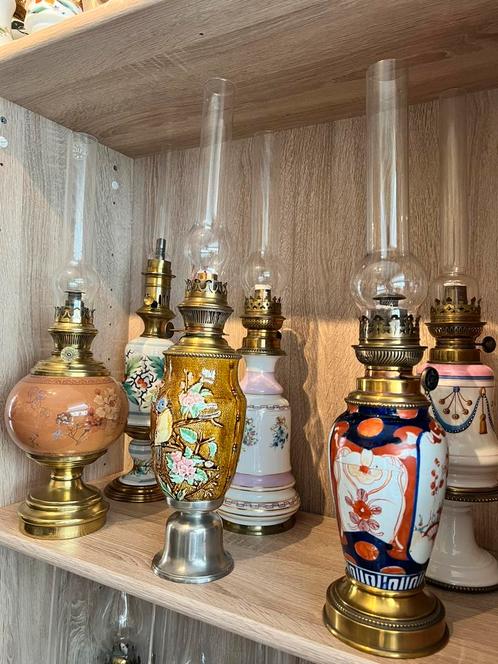 Olielampen - Lot, Antiek en Kunst, Antiek | Verlichting, Ophalen