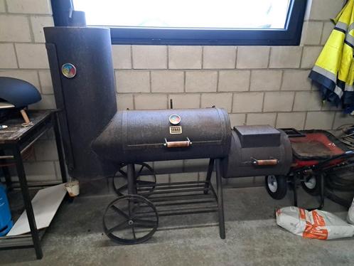 Oklahoma smoker op maat gemaakt, Tuin en Terras, Houtskoolbarbecues, Zo goed als nieuw, Ophalen