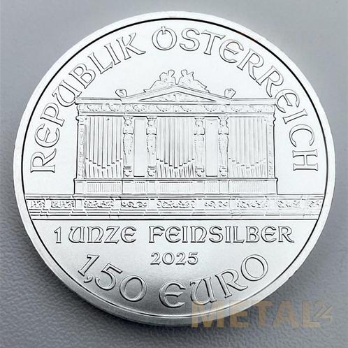 Philharmoniker ZILVER - 1 oz (2025), Postzegels en Munten, Edelmetalen en Baren, Zilver, Ophalen of Verzenden