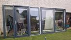 Veranda PVC dubbelglas schuifdeur en glazendeur 5m50, Gebruikt, Inclusief glas, Ophalen