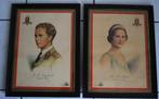 Statieportretten Koning Leopold III en Koningin Astrid, Ophalen of Verzenden, Gebruikt, Kaart, Foto of Prent