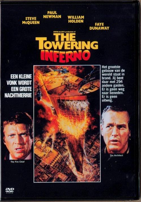 The towering inferno met Steve McQueen, Paul Newman,, Cd's en Dvd's, Dvd's | Klassiekers, Zo goed als nieuw, Drama, 1960 tot 1980