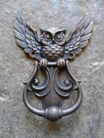 heurtoir , frappe porte hibou en fonte patiné bronze ., Jardin & Terrasse, Enlèvement ou Envoi, Neuf