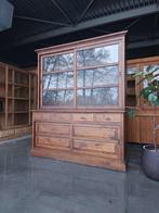 Antieke Buffetkast | Vitrinekast Teak | Winkelkast #2537, Antiek en Kunst, Ophalen of Verzenden