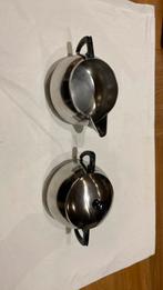 Demeyere melk en suiker. Inox 18/10. Door oma even gebruik, Ophalen, Zo goed als nieuw