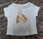 Taille 74 T-shirt blanc avec cygne et fleurs, Enfants & Bébés, Comme neuf, Fille, Zara, Enlèvement ou Envoi