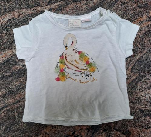 Taille 74 T-shirt blanc avec cygne et fleurs, Enfants & Bébés, Vêtements de bébé | Taille 74, Comme neuf, Fille, Chemisette ou Manches longues