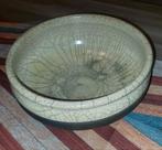 Keramieke kom, raku stijl. Mieke Selleslagh 2001, Antiek en Kunst, Ophalen of Verzenden