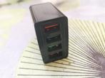 2x GSM Lader met 4 USB poorten zwart/RGB, Telecommunicatie, Ophalen of Verzenden, Nieuw, Apple iPhone